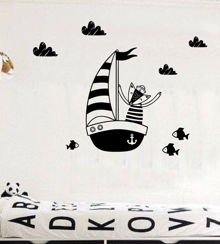 Vinilos Decorativos Infantiles Barco Nautica Bote Grande