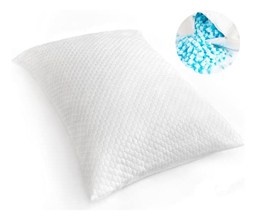 Almohada De Espuma Viscoelástica Funda Lavable Y Extra...