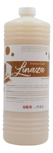  Shampoo Extracto Natural de Linaza Para Cabello Dañado y Rizado Productos Mart México (1 Litro)