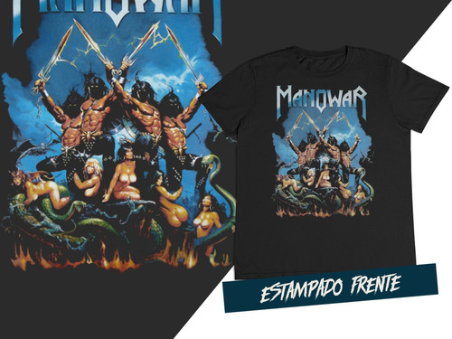 Camiseta Heavy Metal Manowar C2