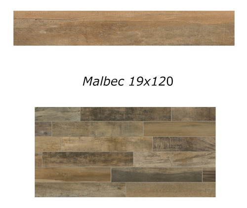 Porcelanato Cerro Negro Simil Madera 19x1.20