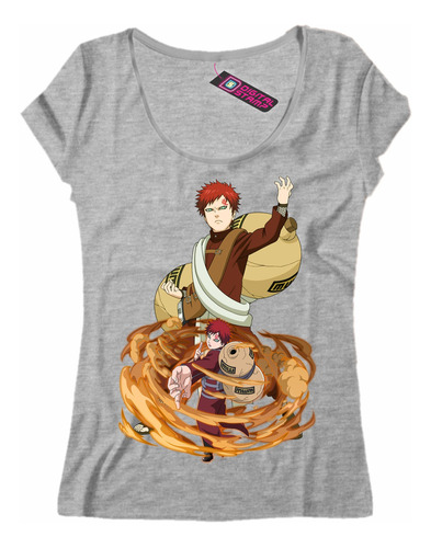 Remera Mujer Gaara Naruto Manga Anime Serie Ab32 Dtg