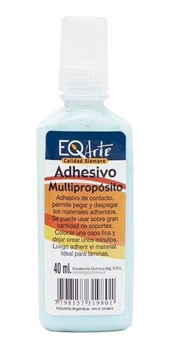 Adhesivo Pegamento Multipropósito Eq Arte X 40cc