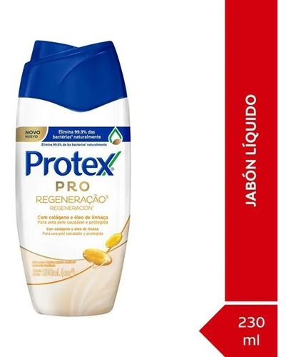 Protex Pro Jabón Líquido Antibacterial Hidratación 230ml