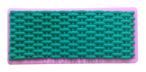 Darumashop Texturador Tejido Fabricado En Silicona Apto Uso Alimenticio Color Stock X Unidad
