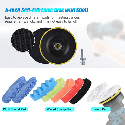 Kit De 11 Almohadillas Para Pulir Coches De 5 Pulgadas, Espu