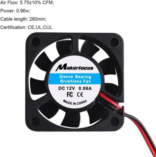 4 Ventiladores Makerfocus 12v, 40mm Para Impresora 3d