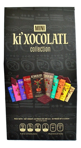 Chocolate Mini Colección Ki Xocolatl Colección, Natural