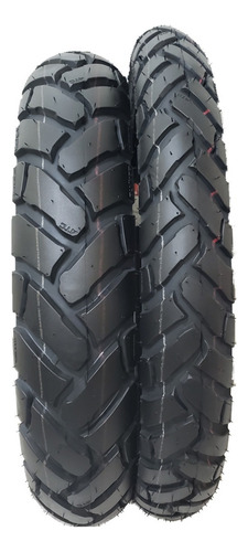 Par Pneu E Câmaras Titan Cbx 200 120/80-18 E 90/90-18 Bunker