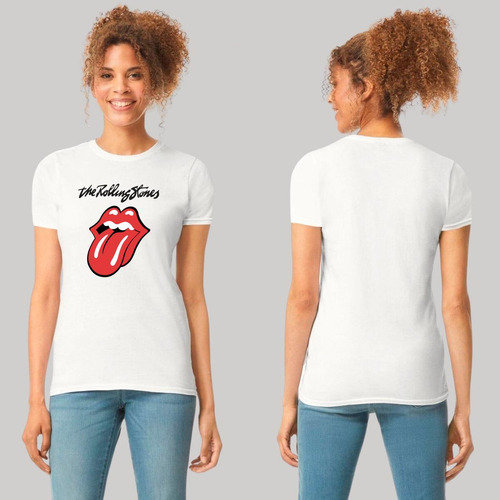 Playera Mujer Rock The Rolling Stones Logo 1002b