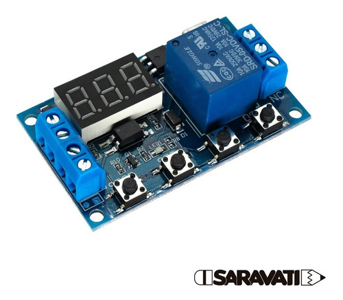 Módulo temporizador digital programable 6v ~ 30v Relé 5v