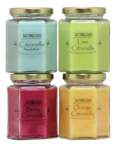 Vela De Soya Mezclada Perfumada Con Citronela Para Uso En In