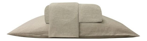 Jogo De Cama Linen Solteiro Cru