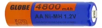 Comprar Pack 2 Pilas Recargables Aa Globe 4800mah