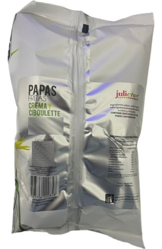 Papas Fritas Sabor Crema Y Ciboullete Julicroc 70g Pack X3