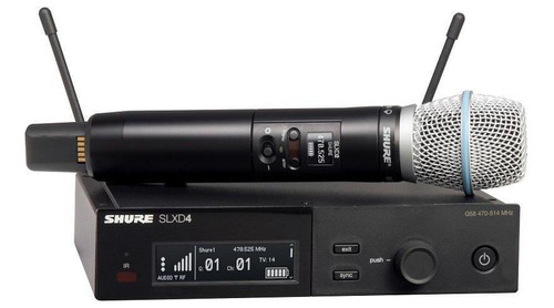 Sistema De Mic. Shure S/fio Slxd24 Beta87 Bateria/carregador