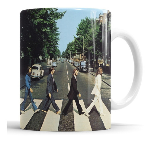 Taza The Beatles - Abbey Road - Tapa - Cerámica Importada