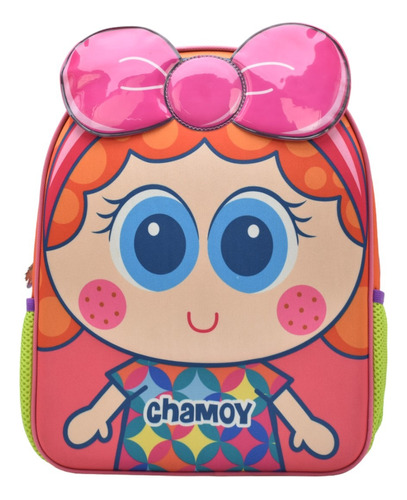 Mochila Distroller Chamoy Con Moño Cara 3d Bf4e Multicolor Kinder 154923 Ruz