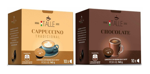 Cápsula De Chocolate Cappuccino Dolce Gusto Italle 20 Und