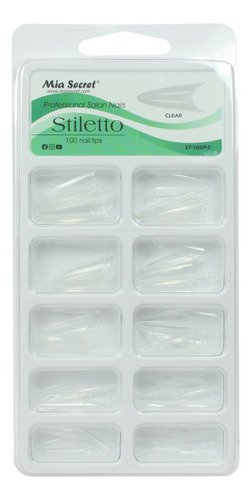 Mia Secret - Tips - Stiletto - 100 Pcs - Transparente