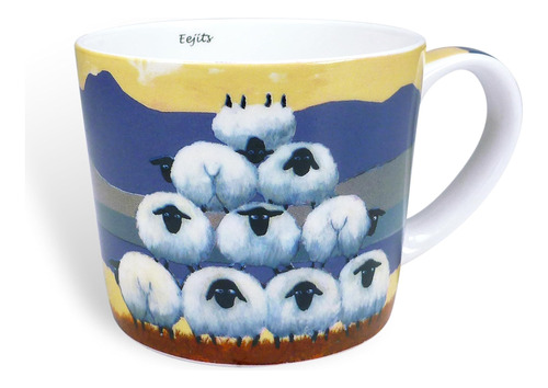 Thomas Joseph Taza De Café Sheep New Bone China 11 Oz Con Ca