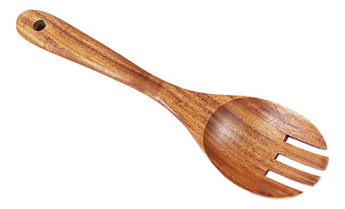 2 Cuchara Para Ensalada, Tenedor, Cubiertos De Madera