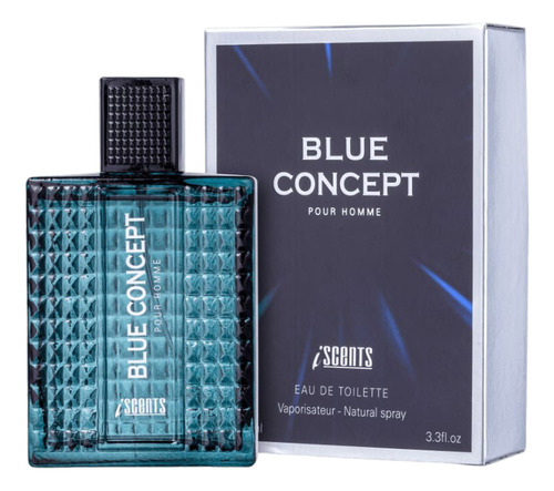 3 Perfumes Iscents Super Rich Conquer Blue Concept 100ml