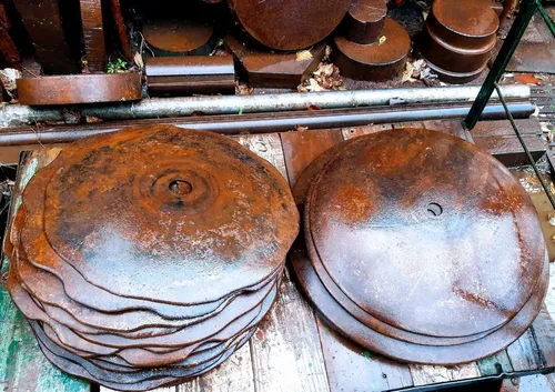 Antiguo Disco De Arado.gigante.no Hago Envios.tubos Larralde (Usado)