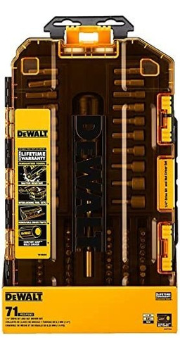 Juego De Destornillador De Tuerca Y Caja Rigida Dewalt 70uni