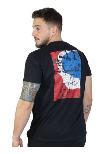 Remera Converse Lifestyle Hombre Star Chevron Graf Negro Fuk