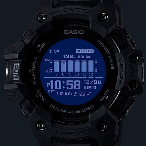Imagen 4 de 10 de Reloj Casio G-shock G-squad Gbd-h1000-1 Heart Monitor