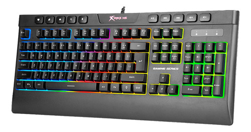 Teclado Gamer Xtrike Me Membrana Iluminacion Rgb Gaming Pc