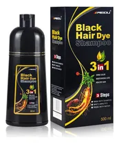 Comprar Shampoo Tinte Para Cabello Negro Cubre Canas 100% (meidu) 