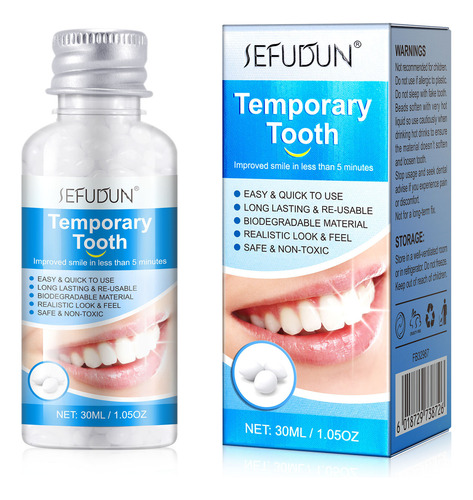 Una Dentadura Sólida Para Empaste Temporal Con Partículas De