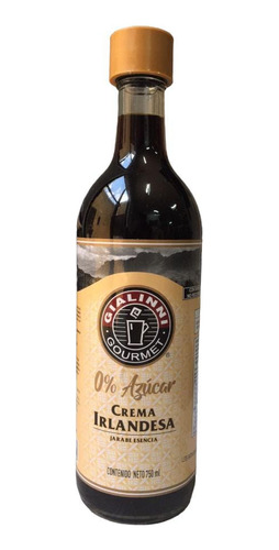 Jarabe Gialinni 750 Ml - Sabor Crema Irlandesa Sin AzĂșcar