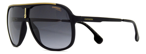 Lentes De Sol Carrera 1007/s 2m2/9o Iconic Bridge Pilot 62mm Negro/dorado/gris Diseño Clásico Contrastado Gafas Originales Unisex Hombre Mujer