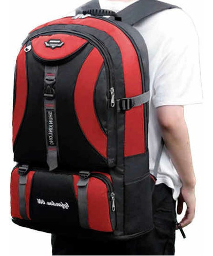 Mochila Back Pack Deportiva Viaje Casual Gym Trabajo 1569 S Color Rojo