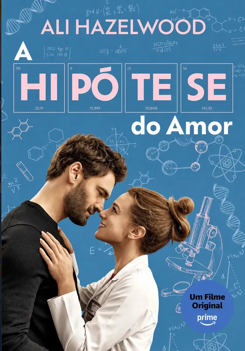 A Hipótese Do Amor De Ali Hazelwood com sobrecapa do filme