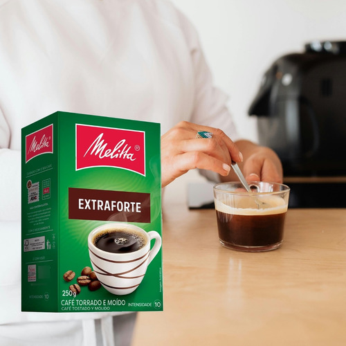 Pack 2 Café Extraforte Torrado E Moido Caixa 250g Melitta