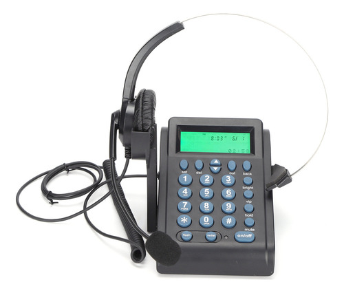 Telefone Com Fio Ht910 Call Center Com Fone De Ouvido