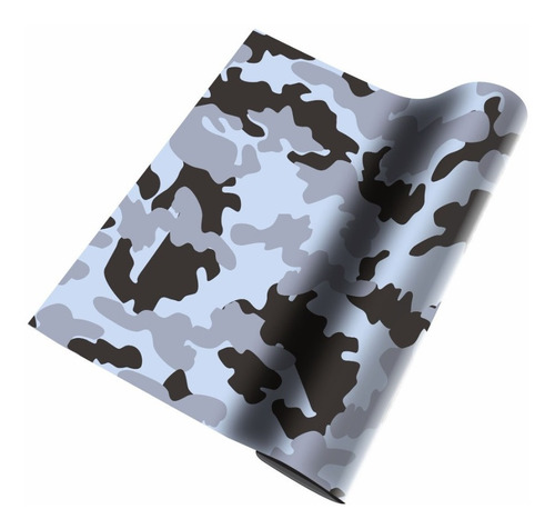 Adesivo Vinilico Camuflado Cinza 1,0mx0.6m