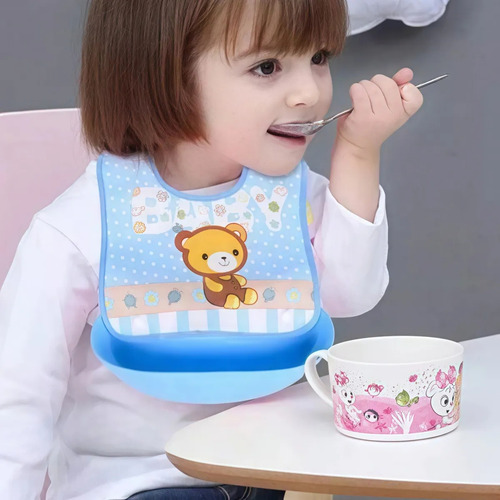 Baberos Para Bebés Con Estampado Animal, 8 Piezas