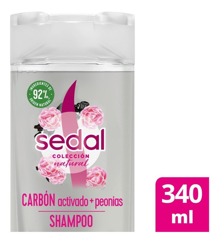 Shampoo Sedal Natural Carbon Y Peonias X 340 Ml