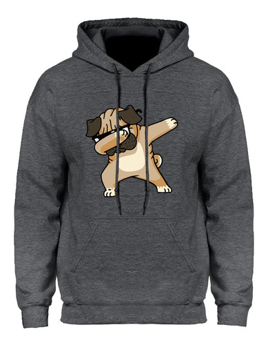 Sudadera Hoodie Dabbing Perrito Pug Unisex Todas Tallas