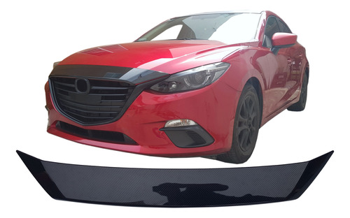 Moldura Cofre Fibra De Carbono Mazda 3 2014 - 2018