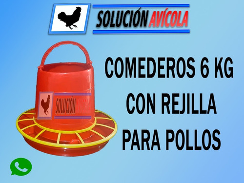 Comedero 6kg Con Rejilla