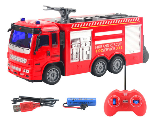 Camión De Bomberos Con Control Remoto Inalámbrico Modelo Eng