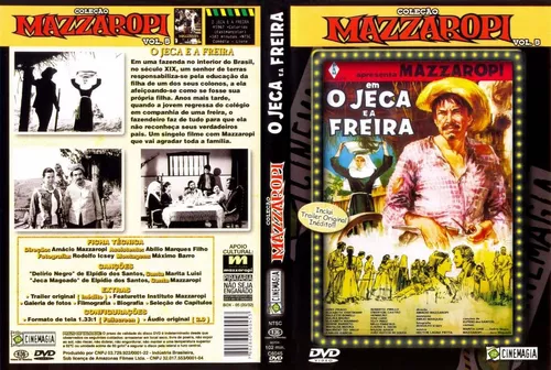 DVD O Jeca E A Freira Coleção Mazzaropi Vol. 5 Original 1967 Nacional  Amacio Mazzaropi