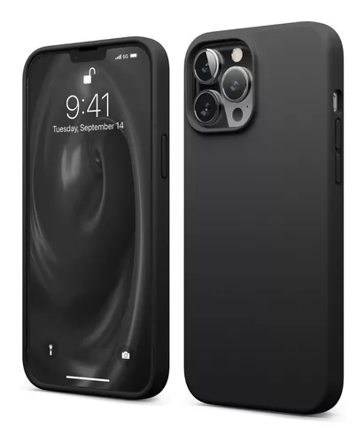 Elago Funda Silicona Líquida Para iPhone 13 Pro Max Color Negro