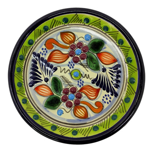 10 Platos Chicos De Talavera 15 Cm Postre Colores E/gratis